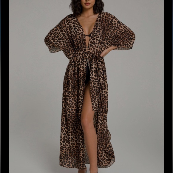 Good American Leopard Robe - Picture 2 of 2